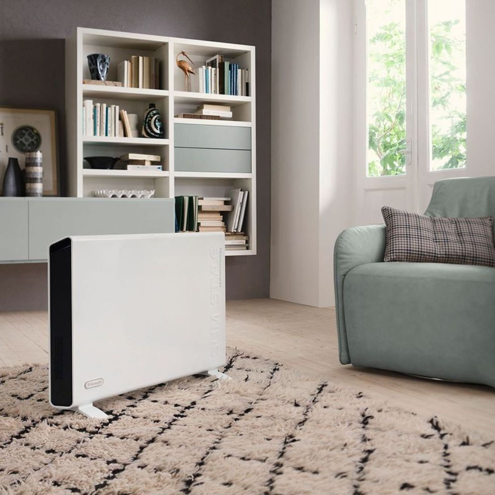 De'Longhi Slim Style Θερμοπομπός Δαπέδου 2000W 82x55cm Λευκός - Image 4