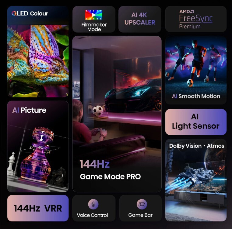 Hisense Smart Τηλεόραση 75" 4K UHD QLED E7Q Pro HDR (2025) 75E7Q Pro - Image 5