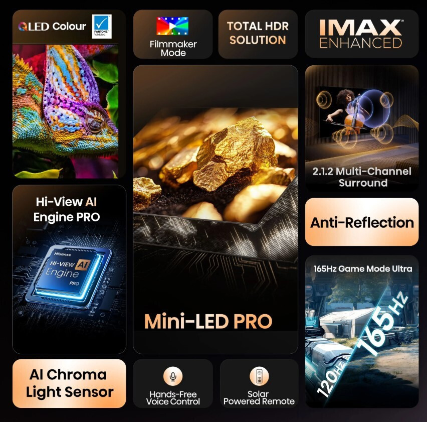 Hisense Smart Τηλεόραση 85" 4K UHD Mini LED U7Q PRO (2025) 85U7Q PRO - Image 10