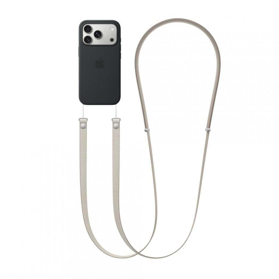 Apple Crossbody Strap Λουράκι Λαιμού για Κινητά Tan MGGK4ZM/A MGGK4LL/A