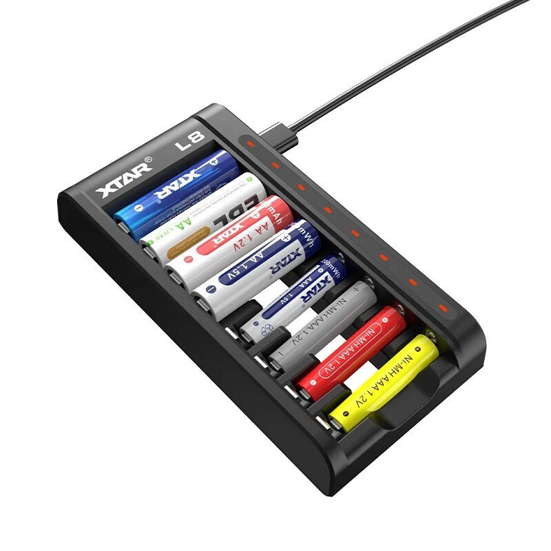 XTAR USB Φορτιστής 8 Μπαταριών Ni-MH Μεγέθους AA/AAA - Image 7