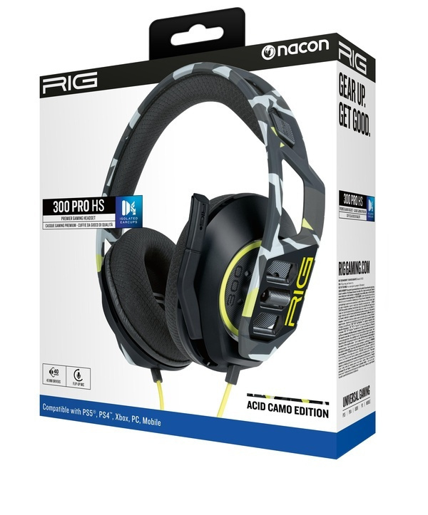 Nacon RIG 300 PRO HS Over Ear Acid Camo for Nintendo Switch / PC / PS4 / PS5 - Image 4