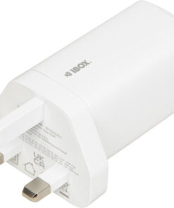 Alternative view of iBox Φορτιστής Χωρίς Καλώδιο GaN με Θύρα USB-A και 2 Θύρες USB-C 65W Λευκός (C-65 UK)