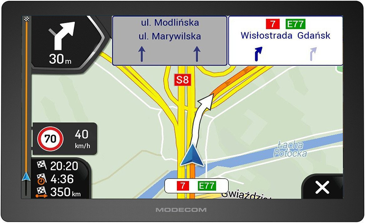 Modecom Συσκευή Πλοήγησης GPS Freeway με Οθόνη 9" & Card Slot - Image 5