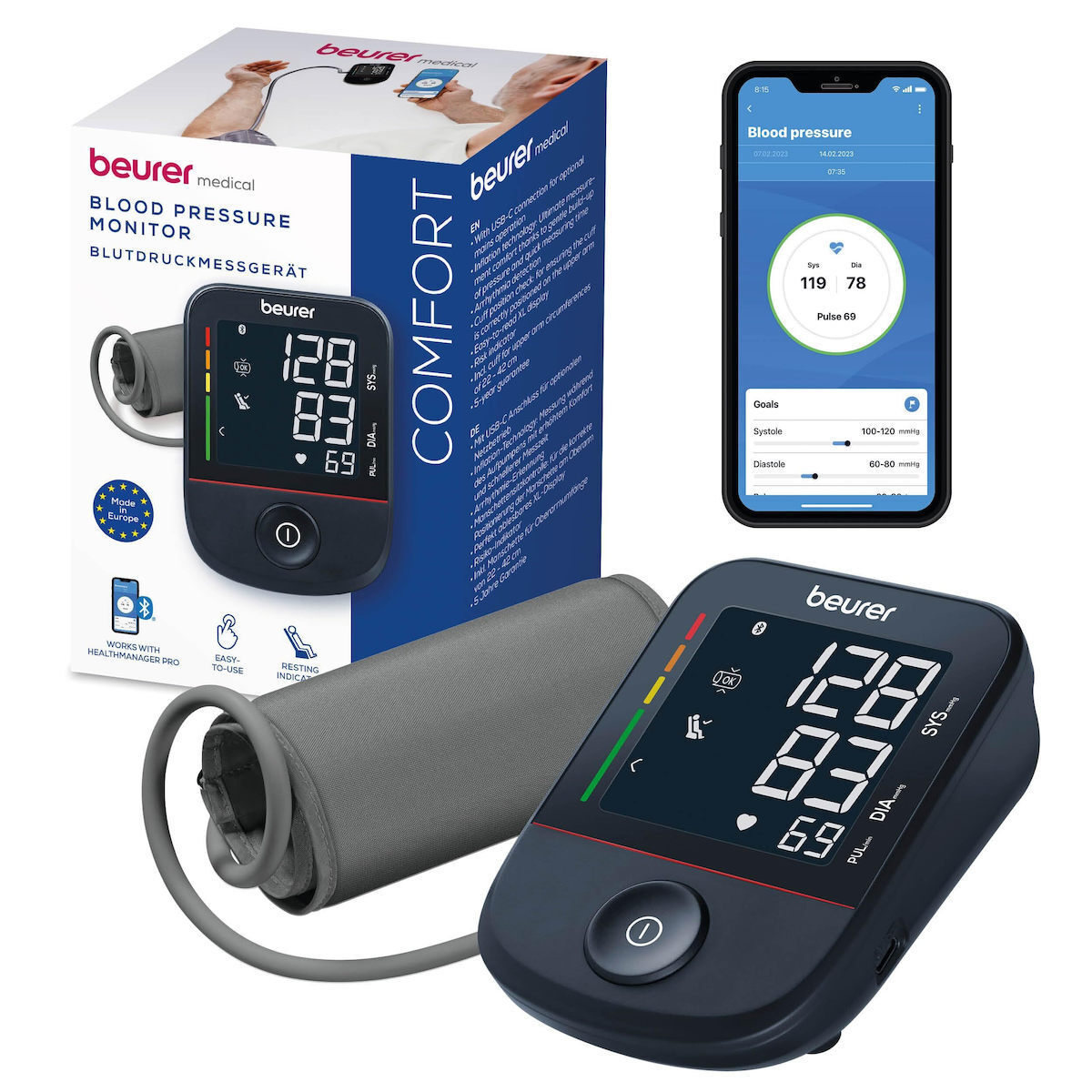 Beurer Bm 48 Bt Blood Pressure Monitor Arrhythmia Detection - Image 2