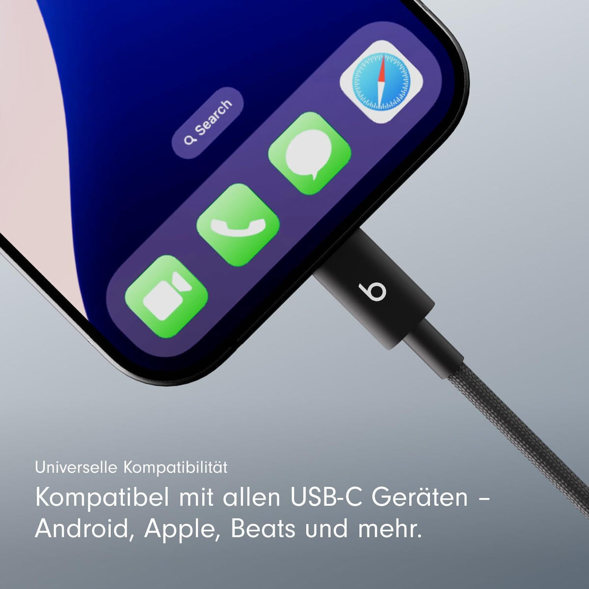 Beats USB 2.0 USB-C male - USB-A 1.5m (MDGG4ZM/A) - Image 3