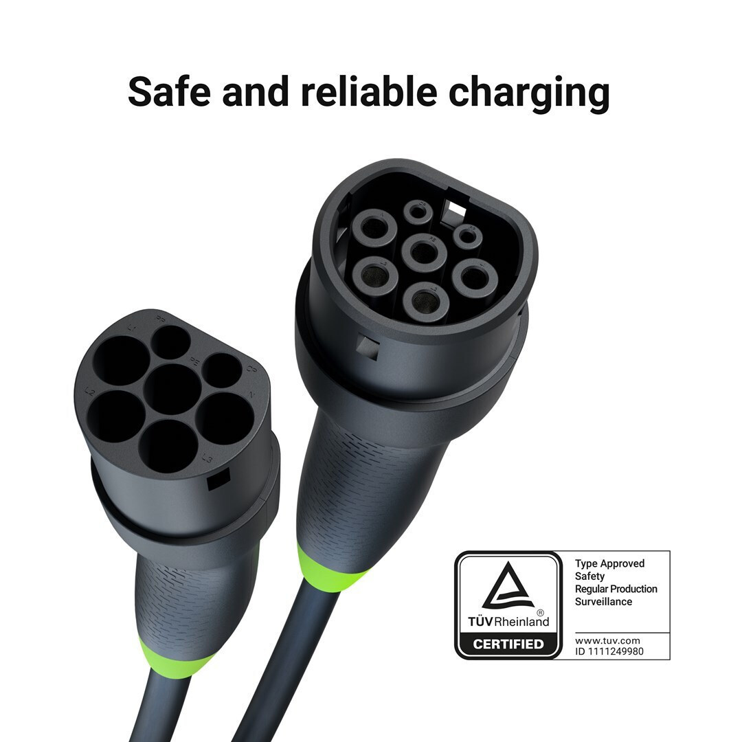 Green Cell Καλώδιο Φόρτισης 5m Type 2 - Type 2 EVKABGC03 - Image 5