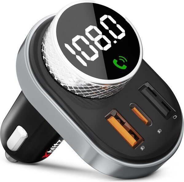 Xblitz FM Transmitter Αυτοκινήτου με Bluetooth / USB / Type-C - Image 2