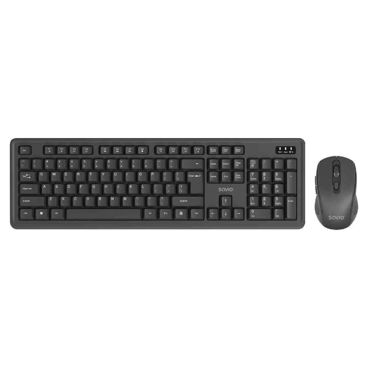 Savio KB-03 Ασύρματο - Σετ με Ποντίκι Αγγλικό US - Image 2
