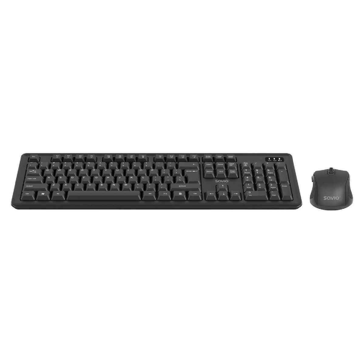 Savio KB-03 Ασύρματο - Σετ με Ποντίκι Αγγλικό US - Image 3