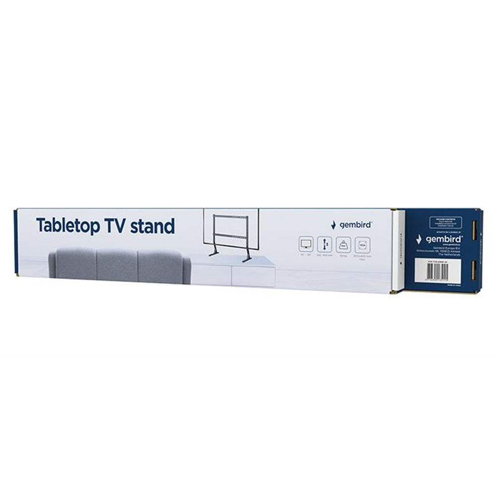 Gembird TVS-D90F-01 Επιτραπέζια Βάση Τηλεόρασης έως 90" και 60kg Ασημί - Image 7