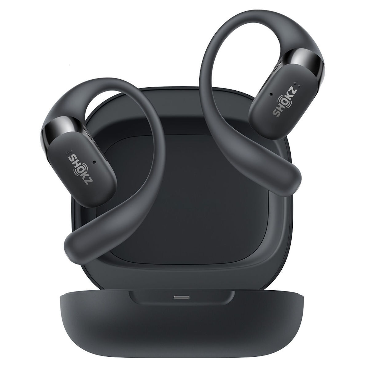 Shokz OpenFit 2+ Open Ear Bluetooth Handsfree Ακουστικά με Αντοχή στον Ιδρώτα και Θήκη Φόρτισης Μαύρα - Image 3