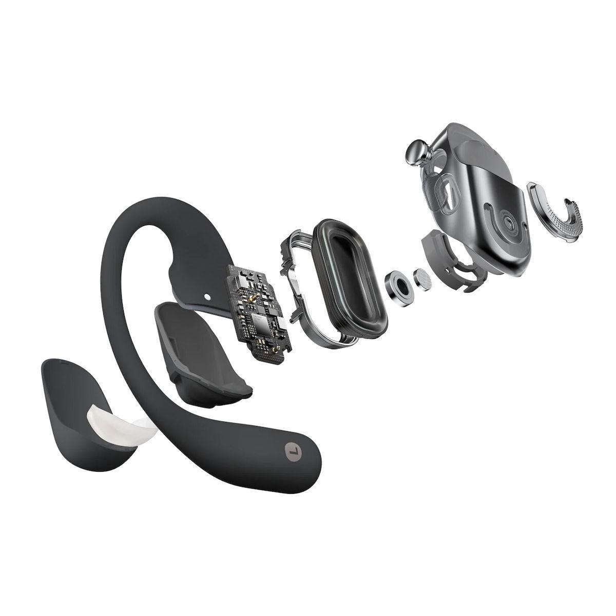 Shokz OpenFit 2+ Open Ear Bluetooth Handsfree Ακουστικά με Αντοχή στον Ιδρώτα και Θήκη Φόρτισης Μαύρα - Image 5