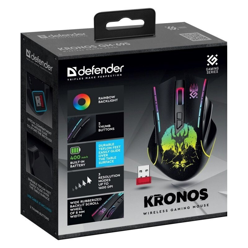 Defender Kronos GM-695 Ασύρματο Μαύρο - Image 7