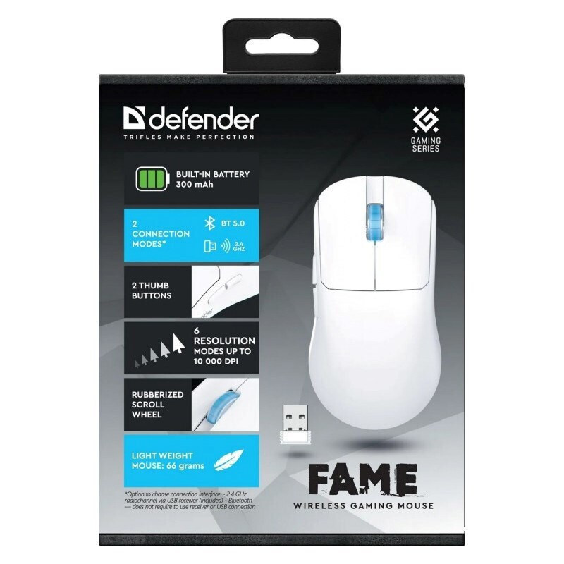 Defender Fame GM-516 Ασύρματο Λευκό - Image 5