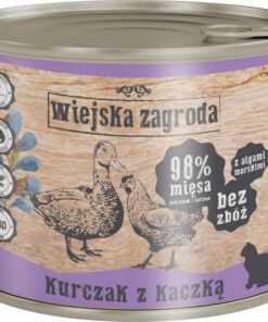 Wiejska Zagroda Υγρή Τροφή για Γάτες με Κοτόπουλο και Πάπια 200gr