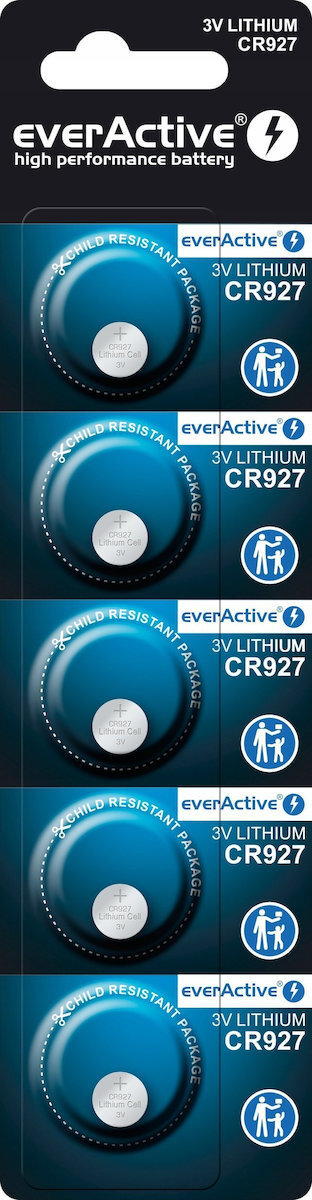 everActive Μπαταρίες Λιθίου Ρολογιών CR927 5τμχ