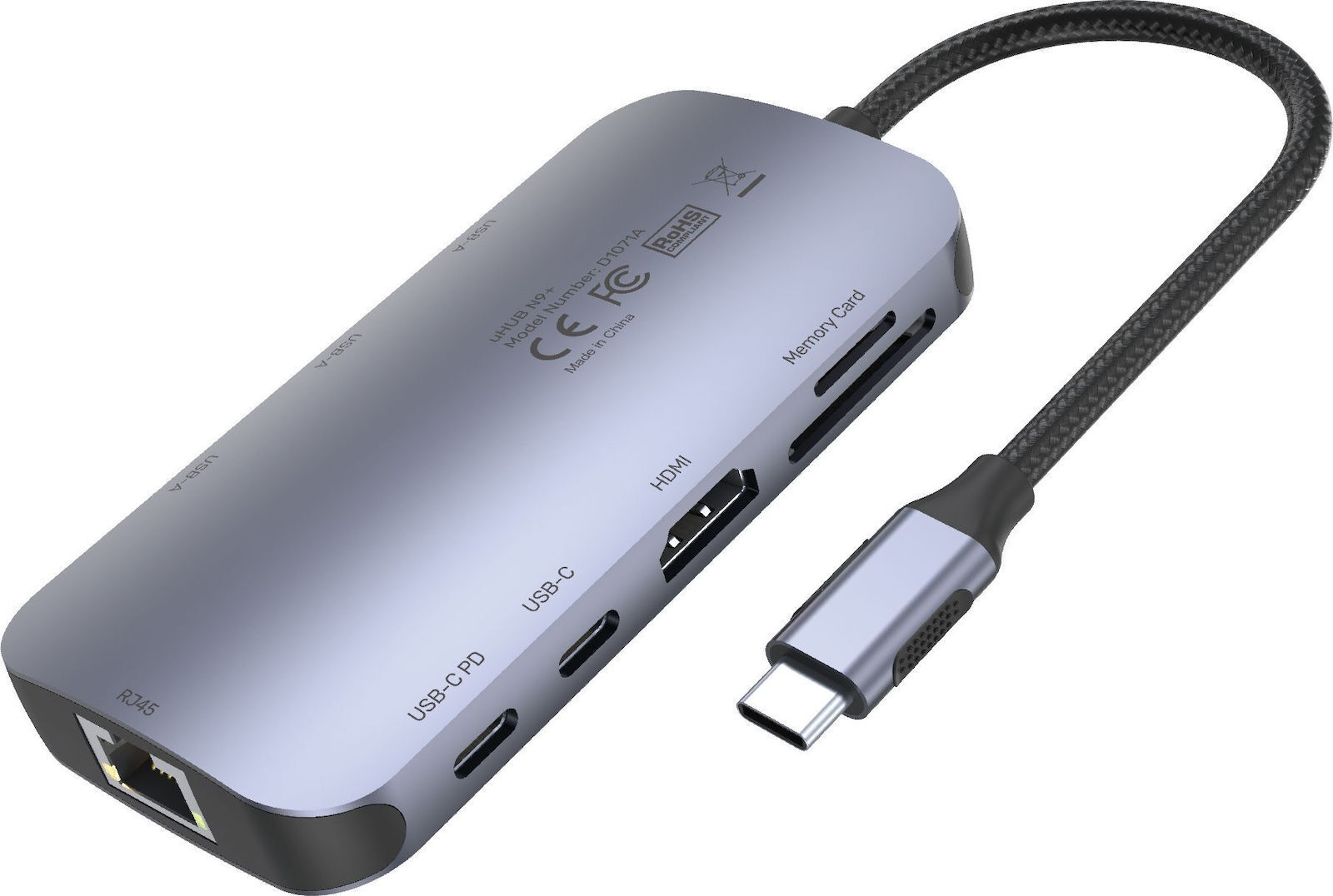 Unitek N9+ USB-C Docking Station με HDMI 4K PD Ethernet - Image 5
