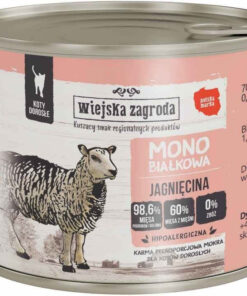 Wiejska Zagroda Υγρή Τροφή για Ενήλικες Γάτες σε Κονσέρβα με Αρνί 200gr
