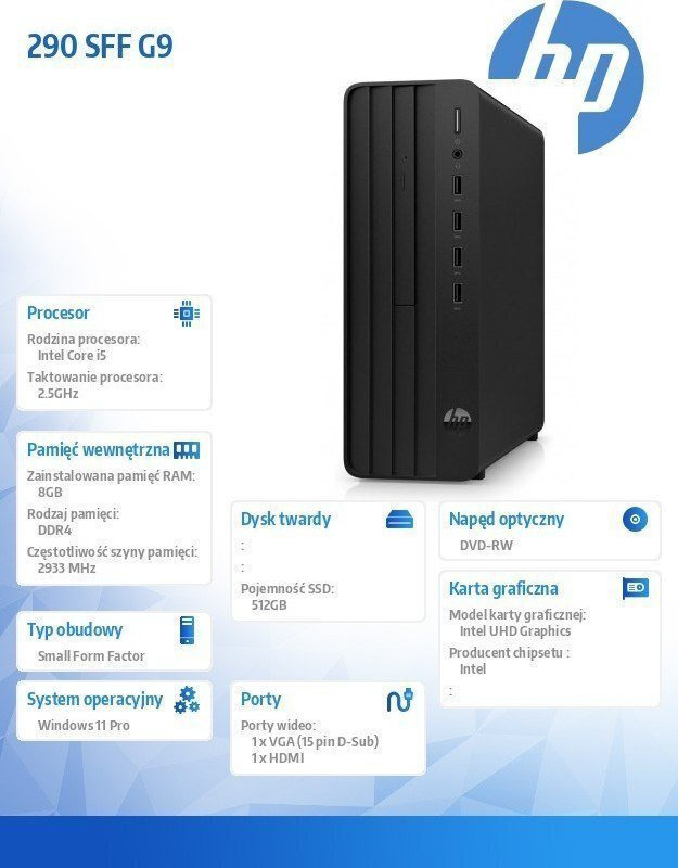 HP Pro 290 SFF G9 (i5-12400/8GB/512GB) Bundle - Image 5