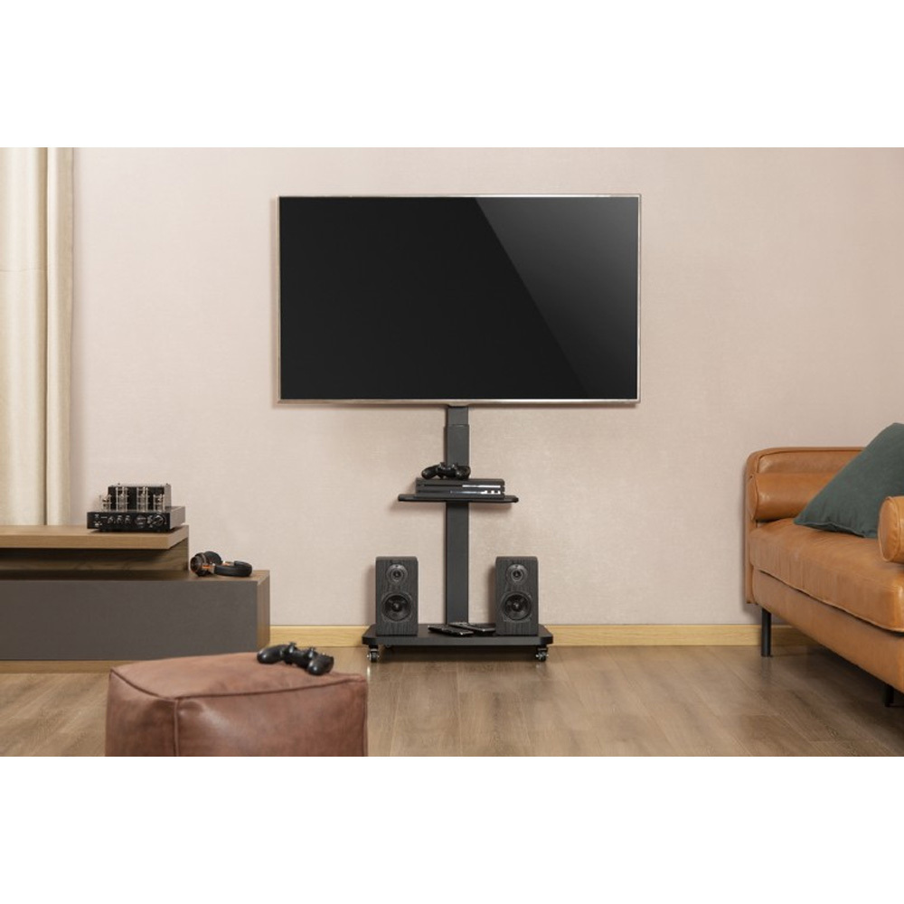 Gembird TVS-75S-02 Βάση Τηλεόρασης Δαπέδου έως 75" Μαύρο - Image 5
