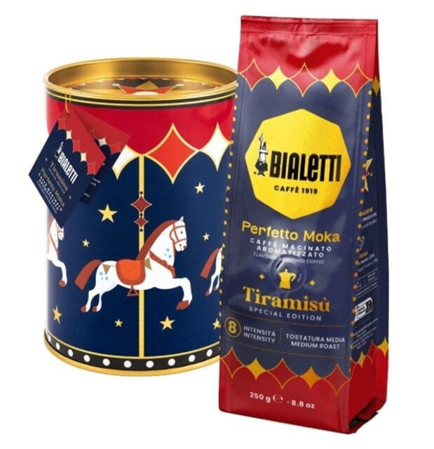 Bialetti Perfetto Moka Tiramisu Ground Coffee 250 G