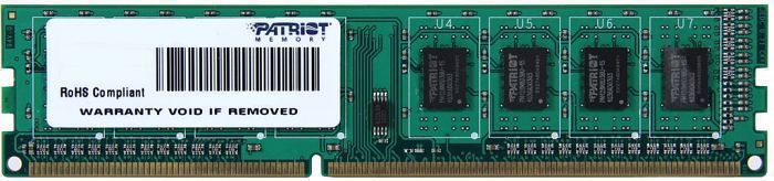 Patriot DDR3 με Module 1x8GB και Ταχύτητα 1600 για Desktop PSD38G16002