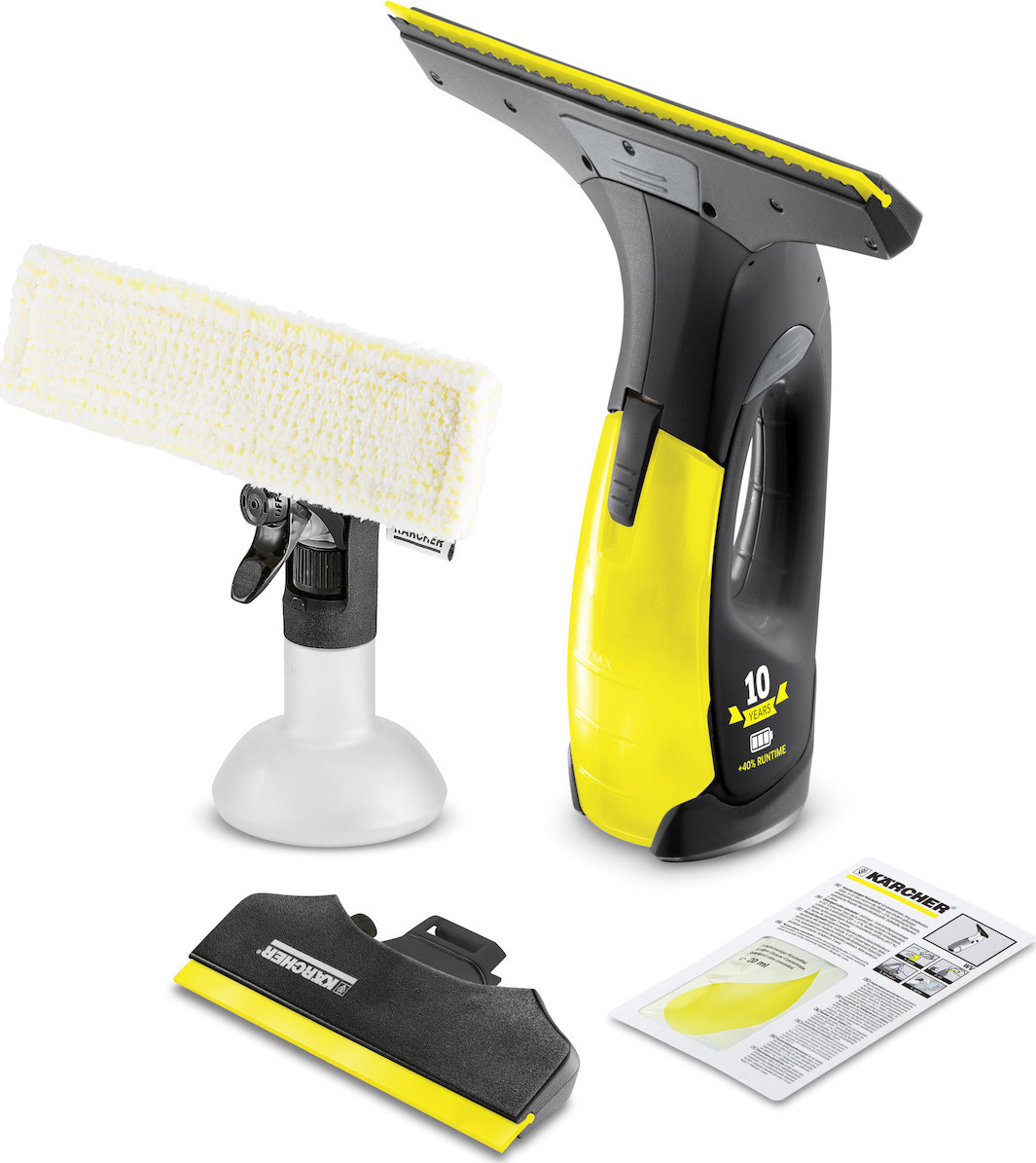Karcher WV 2 Black Edition Καθαριστής Τζαμιών Χειρός Μπαταρίας Μαύρος