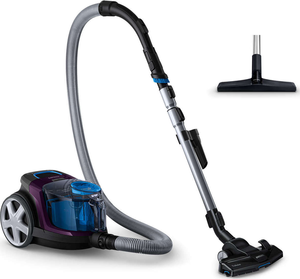 Philips Powerpro Compact Ηλεκτρική Σκούπα 750W με Κάδο 1.5lt Μωβ - Image 4