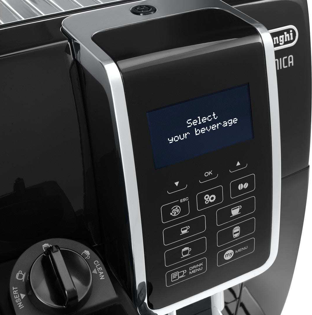 De'Longhi Dinamica Αυτόματη Μηχανή Espresso 1450W Πίεσης 15bar για Cappuccino με Μύλο Άλεσης Μαύρη - Image 3