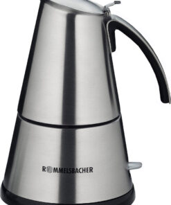 Rommelsbacher EKO 366/E Ηλεκτρικό Μπρίκι Espresso 6cups 365W Inox Ασημί