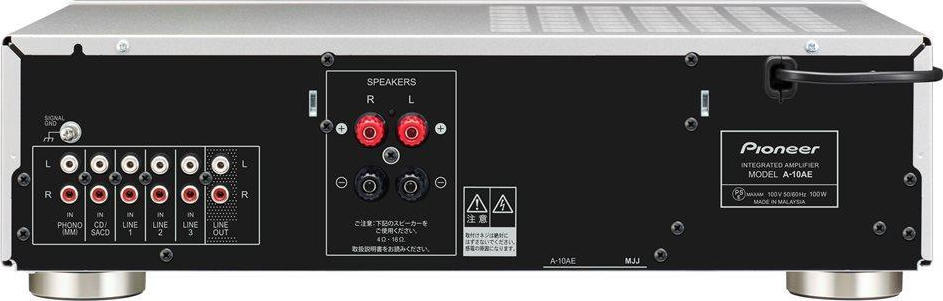Pioneer A-10AE-B Ολοκληρωμένος Ενισχυτής Hi-Fi Stereo 50W/4Ω 30W/8Ω A10AEBMGP Μαύρος - Image 2
