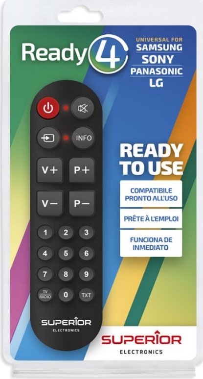 Superior Electronics Συμβατό Τηλεχειριστήριο Ready4 για Τηλεοράσεις LG , Panasonic , Samsung και Sony - Image 2