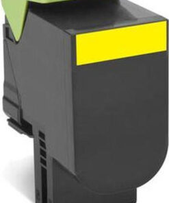 Lexmark 80C2XYE Γνήσιο Toner Laser Εκτυπωτή Κίτρινο High Yield 4000 Σελίδων