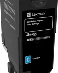 Lexmark 74C2SCE Γνήσιο Toner Laser Εκτυπωτή Κυανό Return Program 7000 Σελίδων