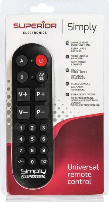 Superior Electronics Universal Τηλεχειριστήριο Simply (Numeric) για Τηλεοράσεις - Image 3