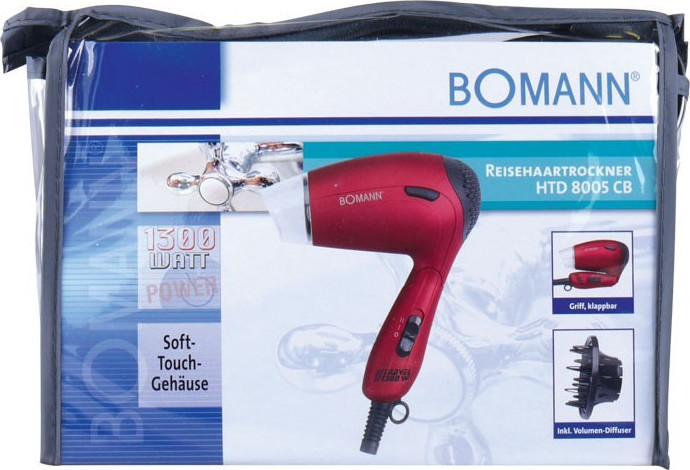 Bomann 8005 Πιστολάκι Μαλλιών Ταξιδίου με Φυσούνα 1300W - Image 6