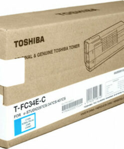 Toshiba T-FC34E-C Γνήσιο Toner Laser Εκτυπωτή Κυανό 11500 Σελίδων (6A000001524)