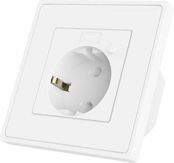 Woox R4054 Μονή Χωνευτή Πρίζα Ρεύματος Wi-Fi Ασφαλείας Λευκή R4054