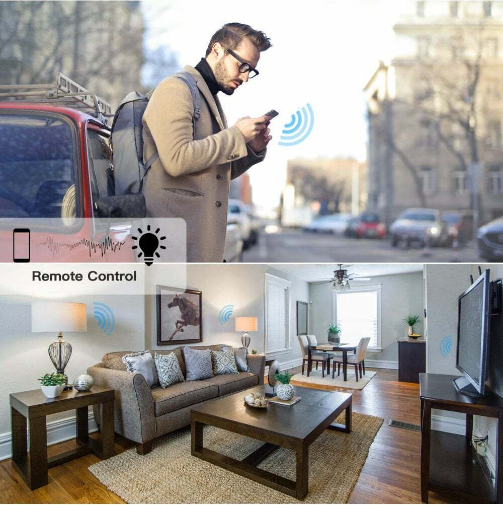 Woox R4054 Μονή Χωνευτή Πρίζα Ρεύματος Wi-Fi Ασφαλείας Λευκή R4054 - Image 5