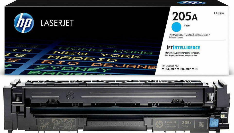 HP 205A Γνήσιο Toner Laser Εκτυπωτή Κυανό 900 Σελίδων (CF531A)