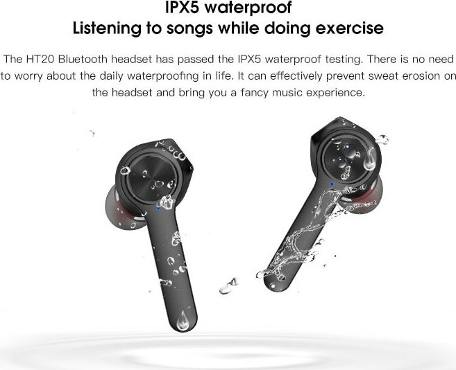 Lenovo HT20 In-ear Μαύρα - Image 4