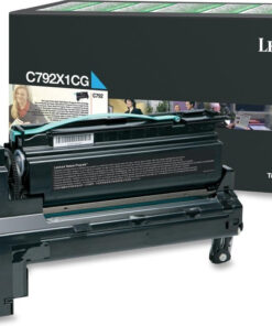 Lexmark C792X1CG Γνήσιο Toner Laser Εκτυπωτή Κυανό High Yield Extra High Yield 20000 Σελίδων