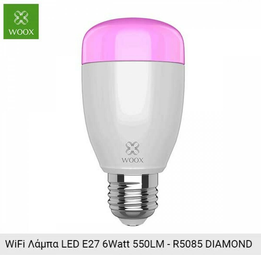 Woox Smart Λάμπα LED 6W για Ντουί E27 RGBW 500lm Dimmable R5085 - Image 2