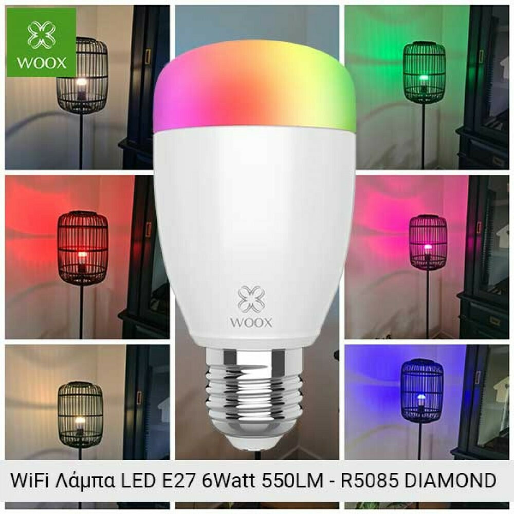 Woox Smart Λάμπα LED 6W για Ντουί E27 RGBW 500lm Dimmable R5085 - Image 3