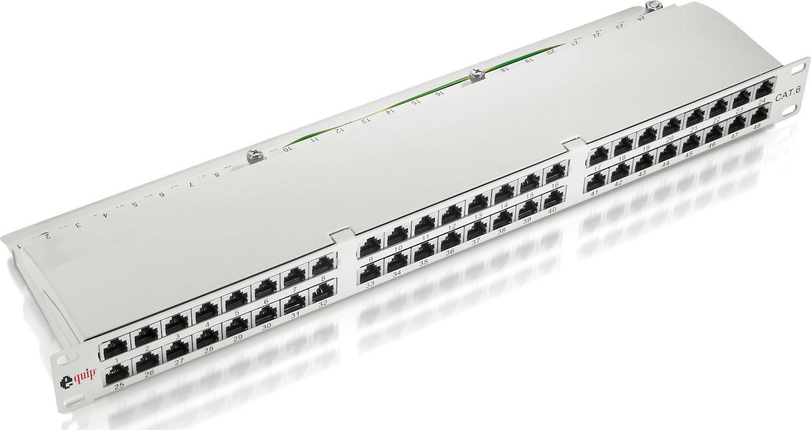 Equip Patch Panel STP 19" 48xRJ45 Cat.6 Μαύρο - Image 2