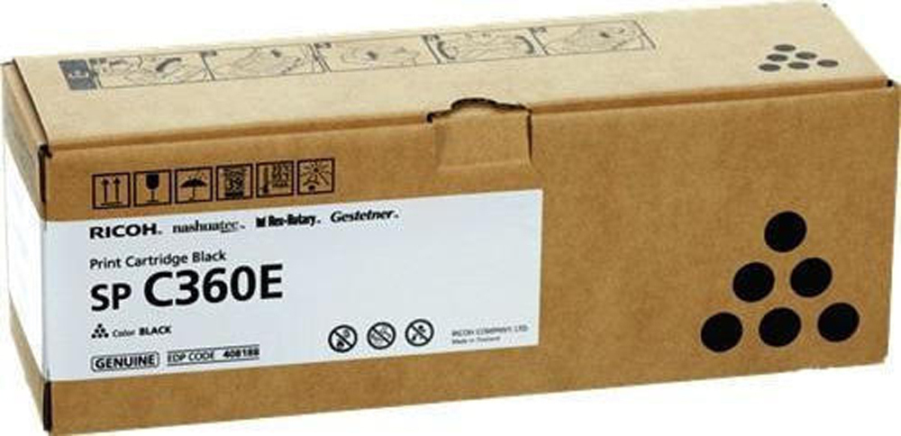 Ricoh SP C360 Γνήσιο Toner Laser Εκτυπωτή Μαύρο 2500 Σελίδων (408188)