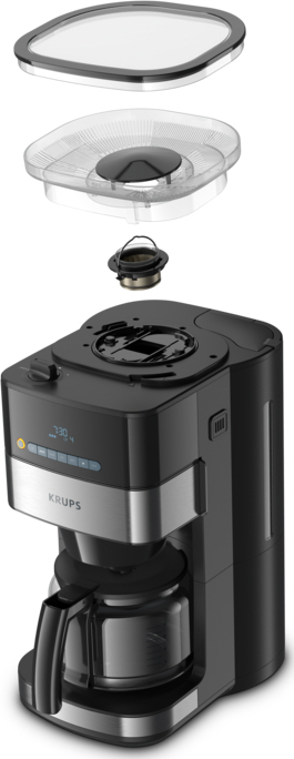 Krups Grind Aroma KM832810 Προγραμματιζόμενη Καφετιέρα Φίλτρου 1000W Black - Image 2