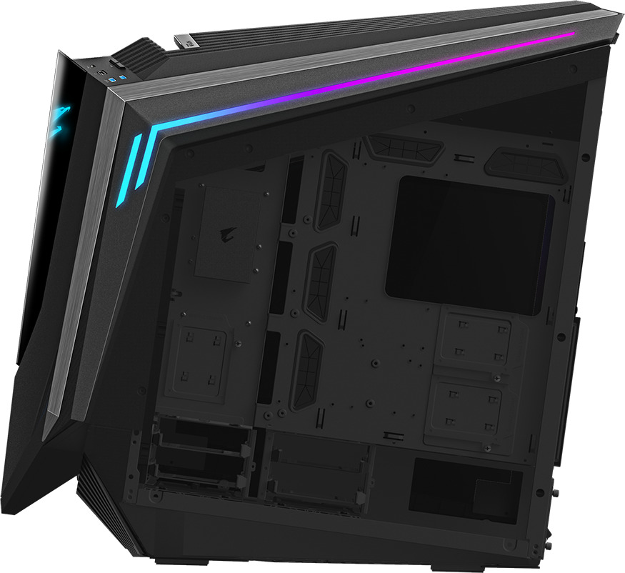Gigabyte AORUS C700 Glass Gaming Full Tower Κουτί Υπολογιστή με Πλαϊνό Παράθυρο και RGB Φωτισμό Μαύρο - Image 7