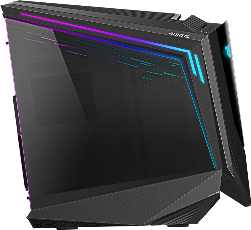 Gigabyte AORUS C700 Glass Gaming Full Tower Κουτί Υπολογιστή με Πλαϊνό Παράθυρο και RGB Φωτισμό Μαύρο - Image 2